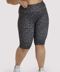 Wolf & Whistle Eco Dusty Olive Leopard Curve Shorts