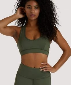 Wolf & Whistle Eco Dusty Olive Racer Back Bra
