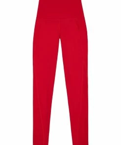 Wolf & Whistle High Waist Leggings Red Curve Outlet