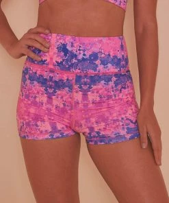 Wolf & Whistle Pink Marble Shorts 10 Wolf & Whistle Pink Marble Shorts