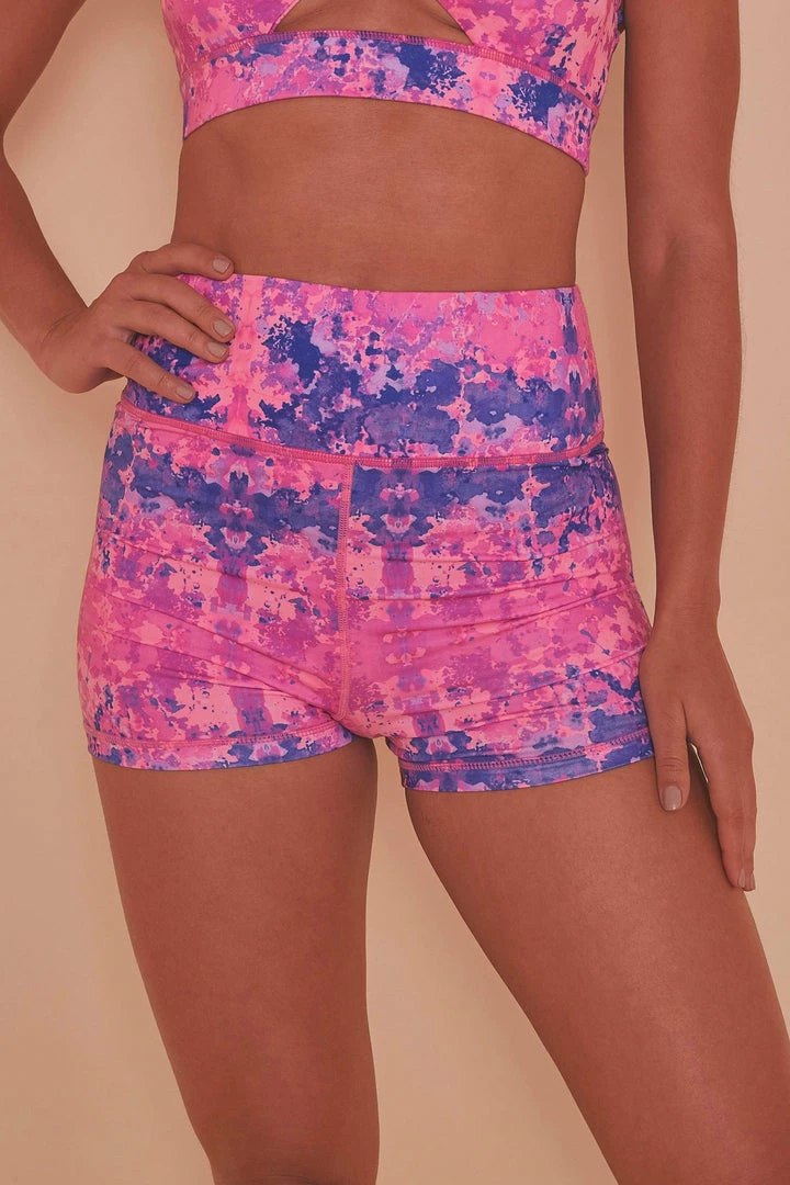 Wolf & Whistle Pink Marble Shorts 4 Wolf & Whistle Pink Marble Shorts