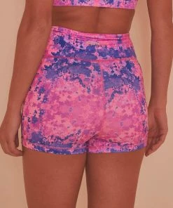Wolf & Whistle Pink Marble Shorts 11 Wolf & Whistle Pink Marble Shorts