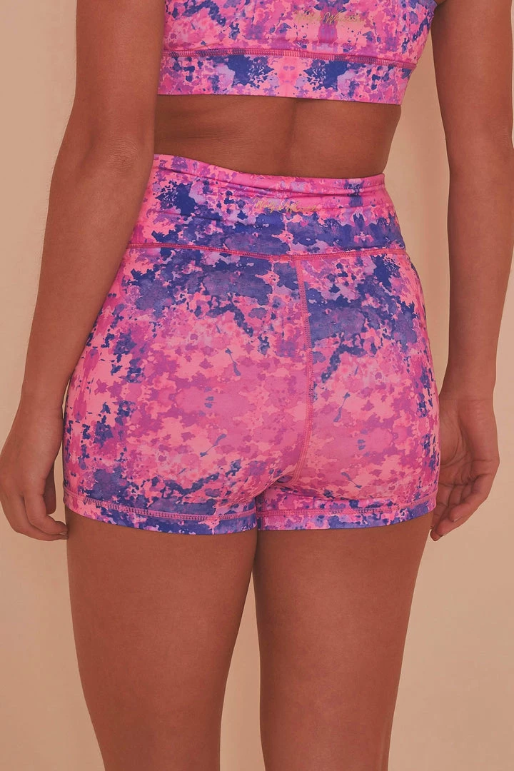 Wolf & Whistle Pink Marble Shorts 5 Wolf & Whistle Pink Marble Shorts