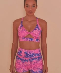 Wolf & Whistle Pink Marble Shorts