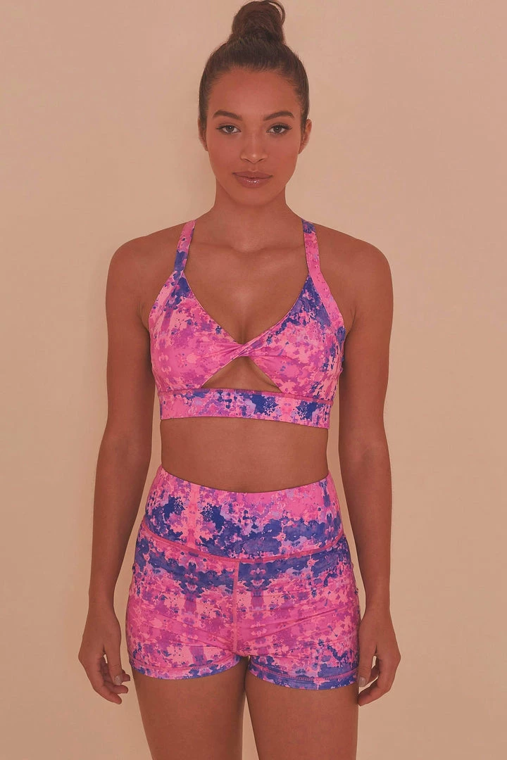 Wolf & Whistle Pink Marble Shorts 3 Wolf & Whistle Pink Marble Shorts