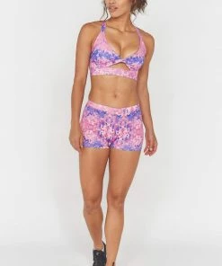 Wolf & Whistle Pink Marble Shorts 12 Wolf & Whistle Pink Marble Shorts