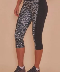 Wolf & Whistle Printed Crop Leggings Leopard