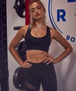 Wolf & Whistle Racer Back Bra Black