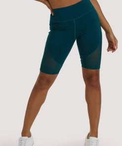 Wolf & Whistle Eco Teal Mesh Panel Shorts