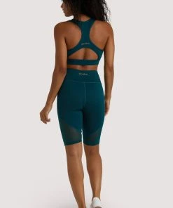 Wolf & Whistle Eco Teal Mesh Panel Shorts