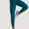 Wolf & Whistle Teal Wet Look Croc Leggings 1 Wolf & Whistle Teal Wet Look Croc Leggings