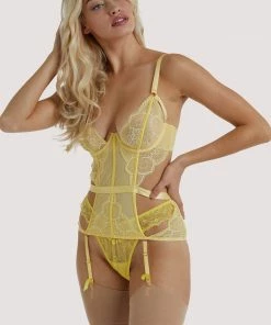 Wolf & Whistle Basques & Corsets Paola Lemon Lace Basque 9 Wolf & Whistle Basques & Corsets Paola Lemon Lace Basque