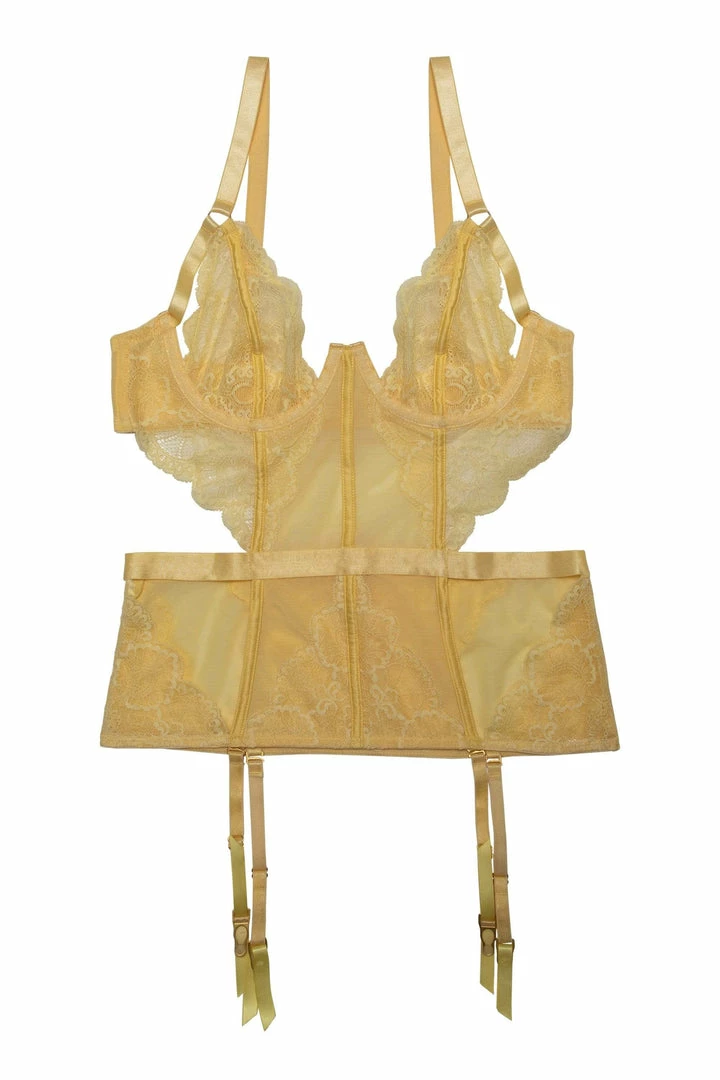 Wolf & Whistle Basques & Corsets Paola Lemon Lace Basque 7 Wolf & Whistle Basques & Corsets Paola Lemon Lace Basque