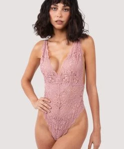 Wolf & Whistle Ariana Ash Rose Lace Body
