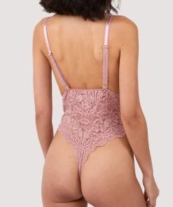 Wolf & Whistle Ariana Ash Rose Lace Body