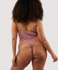 Wolf & Whistle Ariana Ash Rose Lace Body