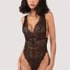 Wolf & Whistle Ariana Coffee Lace Body