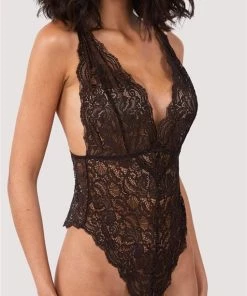 Wolf & Whistle Ariana Coffee Lace Body
