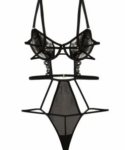 Wolf & Whistle Bodies Rylee Black Wired Cut Out Body