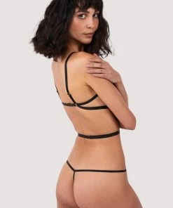 Wolf & Whistle Bodies Rylee Black Wired Cut Out Body