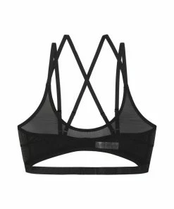 Wolf & Whistle Alice Black Mesh Double Strap Bra Bras
