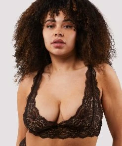 Wolf & Whistle Non Wired Bras Ariana Coffee Lace Bralette