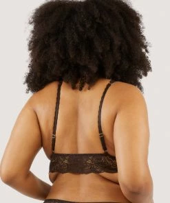 Wolf & Whistle Non Wired Bras Ariana Coffee Lace Bralette