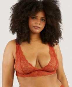Wolf & Whistle Ariana Ginger Lace Bralette