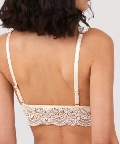 Wolf & Whistle Ariana Vanilla Lace Bralette Non Wired Bras