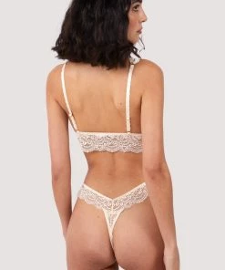 Wolf & Whistle Ariana Vanilla Lace Bralette Non Wired Bras