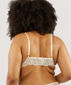 Wolf & Whistle Ariana Vanilla Lace Bralette Non Wired Bras
