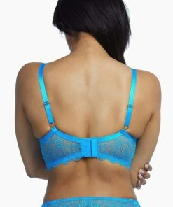Wolf & Whistle Ariana Aqua Blue Everyday Lace Bra Outlet