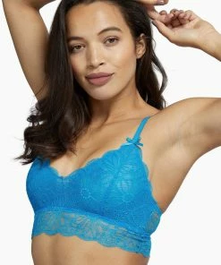 Wolf & Whistle Outlet Ariana Aqua Blue Everyday Lace Bralette
