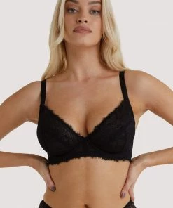 Wolf & Whistle Outlet Ariana Black Everyday Plunge Bra