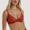 Wolf & Whistle Ariana Intense Rust Everyday Lace Bra Everyday Lingerie