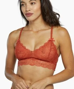 Wolf & Whistle Ariana Intense Rust Everyday Lace Bralette