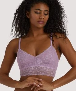 Wolf & Whistle Ariana Lilac Everyday Lace Bralette Everyday Lingerie