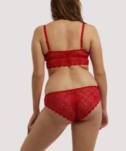 Wolf & Whistle Outlet Ariana Red Everyday Lace Bralette