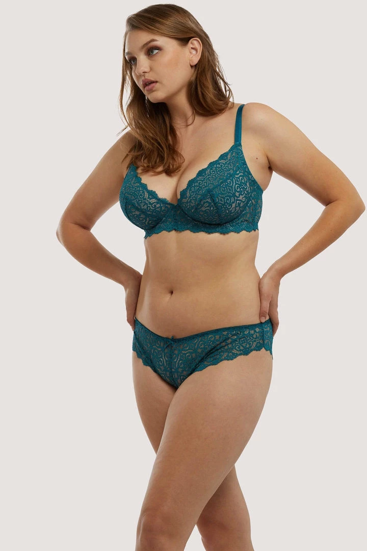 Wolf & Whistle Ariana Teal Everyday Lace Bra Outlet 10 Wolf & Whistle Ariana Teal Everyday Lace Bra Outlet