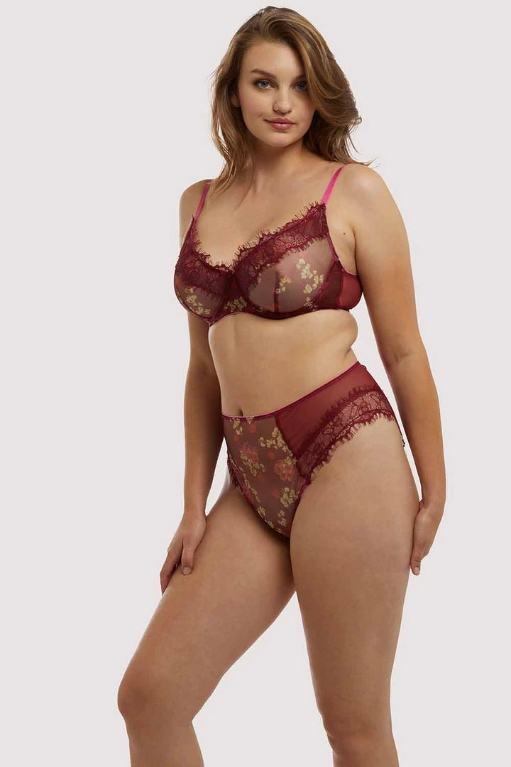 Wolf & Whistle Neve Kimono Print Plunge Bra 9 Wolf & Whistle Neve Kimono Print Plunge Bra