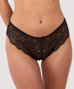 Wolf & Whistle Ariana Coffee Lace Brief