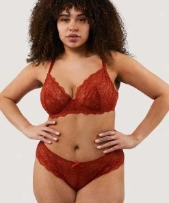 Wolf & Whistle Ariana Ginger Lace Brief