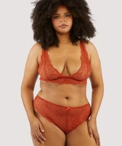 Wolf & Whistle Ariana Ginger Lace Brief