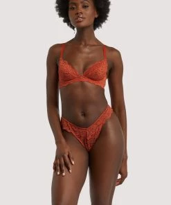 Wolf & Whistle Ariana Ginger Lace Thong