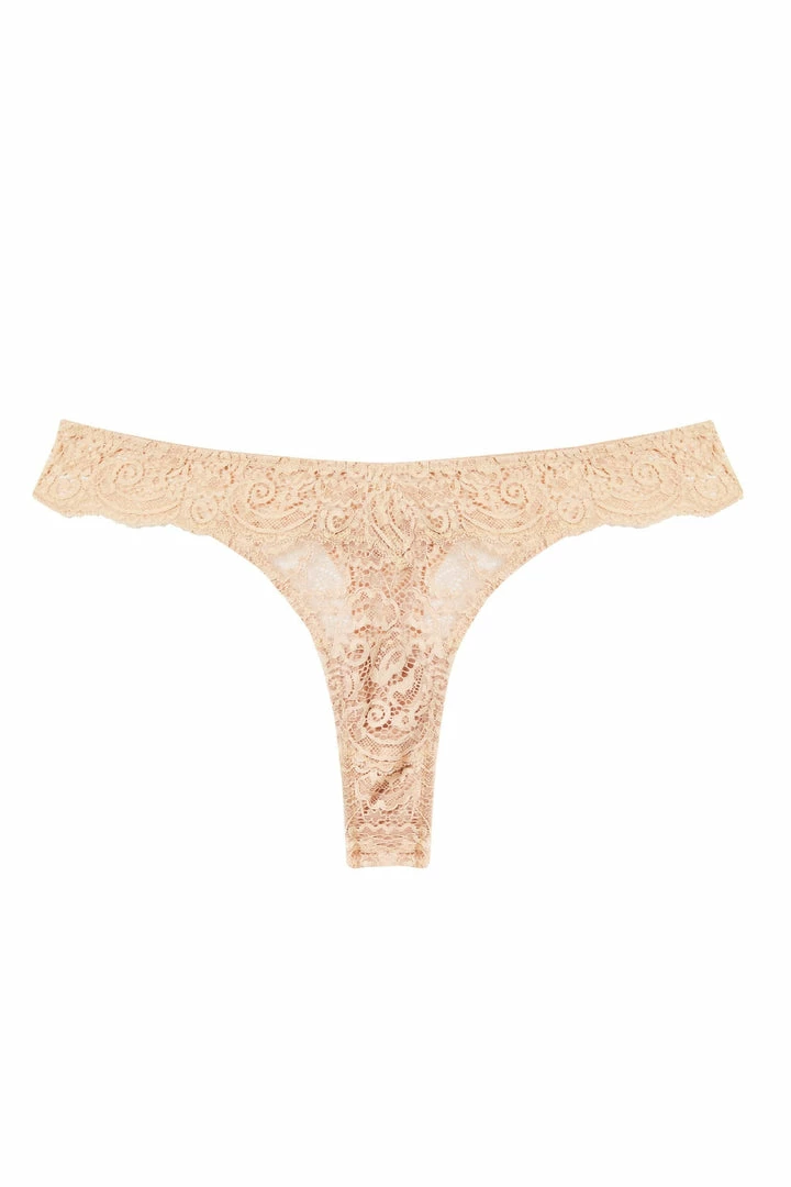 Wolf & Whistle Ariana Vanilla Lace Thong Knickers 14 Wolf & Whistle Ariana Vanilla Lace Thong Knickers