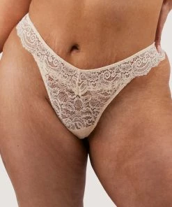 Wolf & Whistle Ariana Vanilla Lace Thong Knickers 17 Wolf & Whistle Ariana Vanilla Lace Thong Knickers