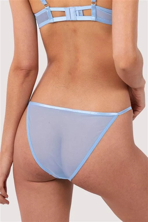 Wolf & Whistle Cora Blue Mesh & Trim Cut Out Brief 4 Wolf & Whistle Cora Blue Mesh & Trim Cut Out Brief