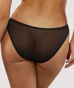 Wolf & Whistle Kennedy Black Strappy Mesh And Lace Brief 8 Wolf & Whistle Kennedy Black Strappy Mesh And Lace Brief