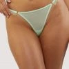 Wolf & Whistle Knickers Valentina Green Cut Out Trim Thong