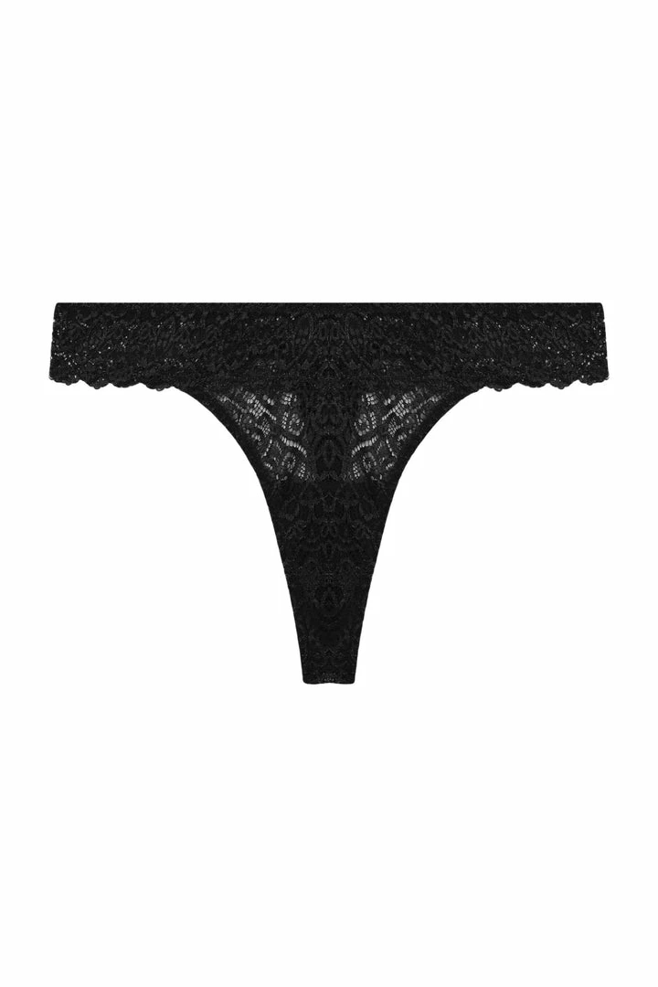 Wolf & Whistle Ariana Black Lace Thong Outlet 4 Wolf & Whistle Ariana Black Lace Thong Outlet
